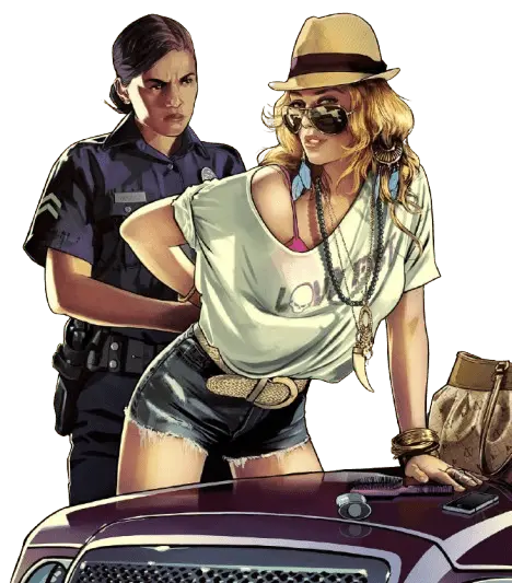 GTA 5 police at crime scene